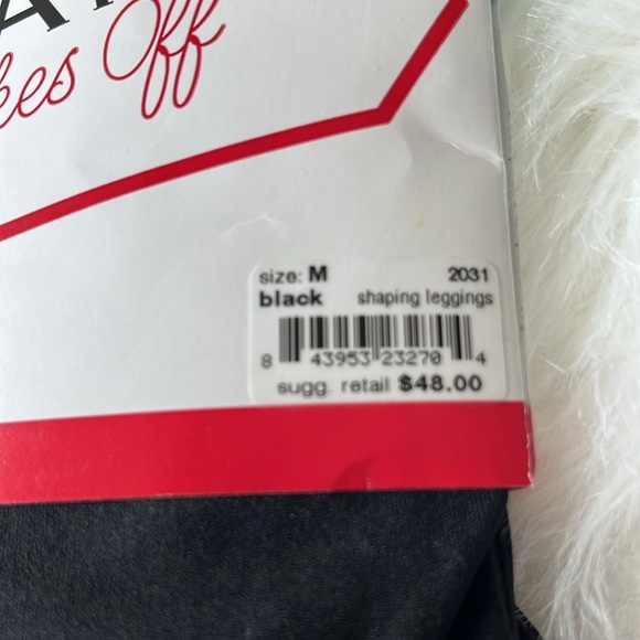 🆕 Spanx Takes Off Shaping Leggings Black Size Medium - Picture 4 of 4
